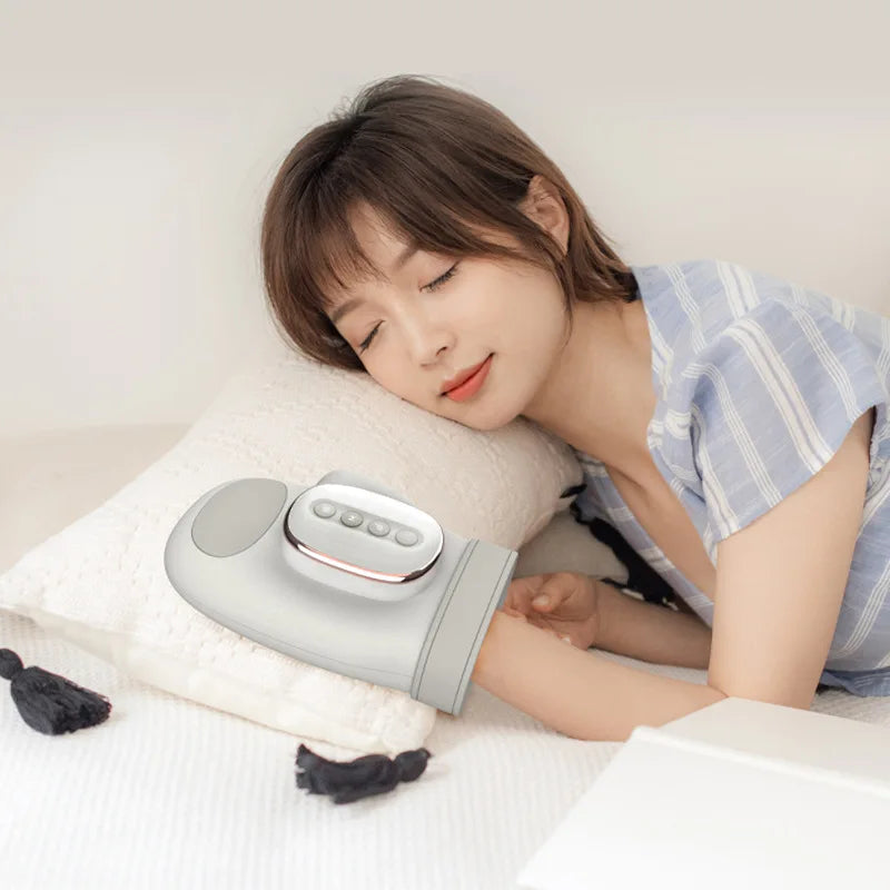 Electric Hand Massager With Airbag Compression Warm Heating Cordless Glove Massager Application for Palm Finger Relaxation Gift