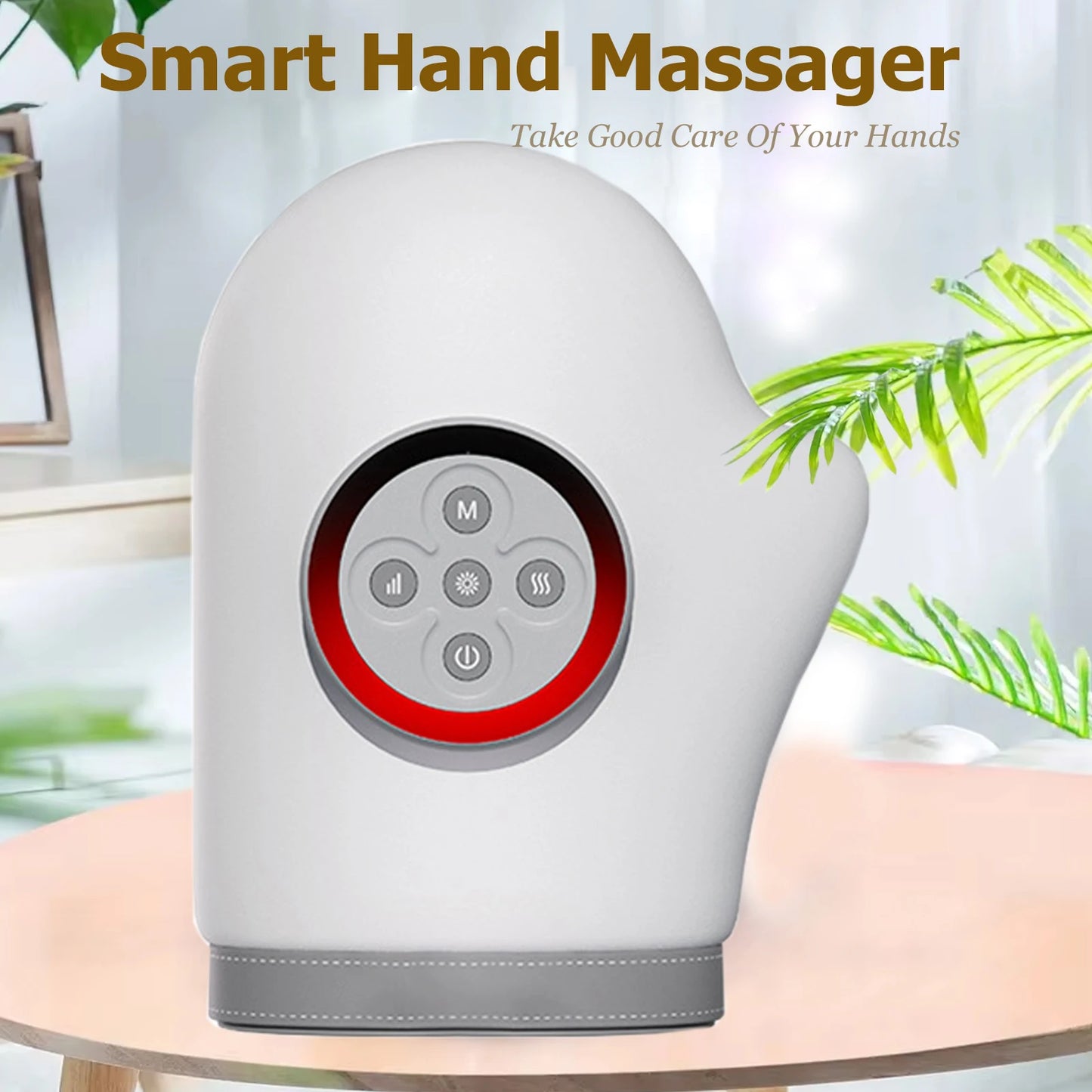 Electric Hand Massager With Airbag Compression Warm Heating Cordless Glove Massager Application for Palm Finger Relaxation Gift
